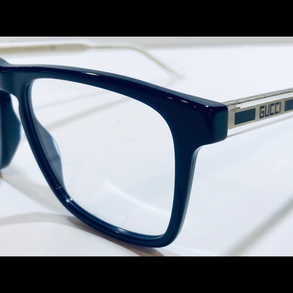 Gucci Men's Eyeglasses Blue Crystal Transparent - Picture 6 of 8